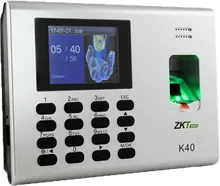 Pointeuse à empreinte et badge ZKTeco K40